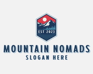 Mountain Outdoor Trekking logo design