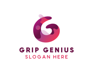 Purple Letter G Splash logo design