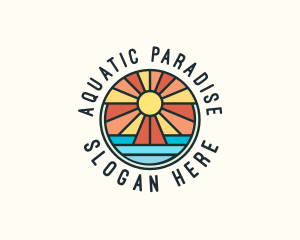 Island Summer Paradise logo design