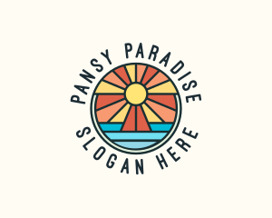 Island Summer Paradise logo design