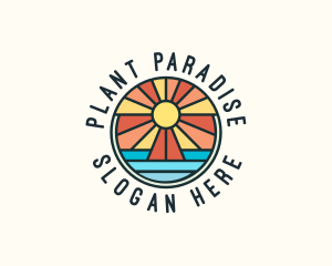 Island Summer Paradise logo design