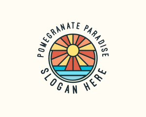 Island Summer Paradise logo design