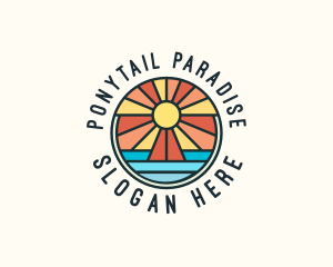 Island Summer Paradise logo design