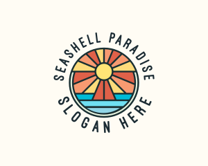 Island Summer Paradise logo design