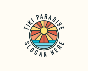 Island Summer Paradise logo design