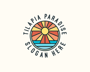 Island Summer Paradise logo design