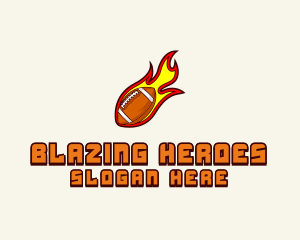 Blazing Football Team logo design