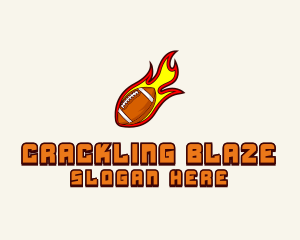 Blazing Football Team logo design