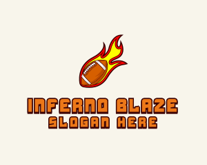 Blazing Football Team logo design