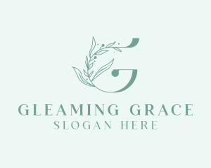 Green Leaf Letter G logo design