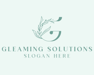 Green Leaf Letter G logo design