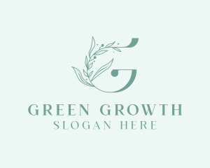 Green Leaf Letter G logo design