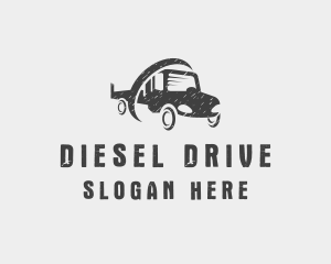 Pickup Truck Vehicle logo design