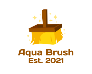 Cleaning Brush Sweeper  logo design