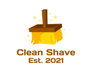 Cleaning Brush Sweeper  logo design