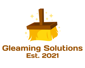 Cleaning Brush Sweeper  logo design