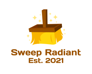 Cleaning Brush Sweeper  logo design