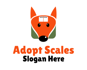 Fox Weighing Machine logo design