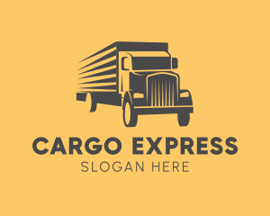 Express Cargo Truck logo design