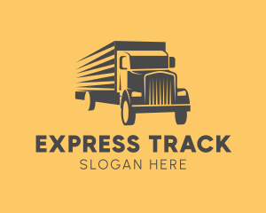 Express Cargo Truck logo design