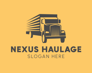 Express Cargo Truck logo design