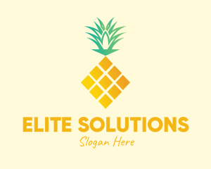 Pineapple Fruit Diamond Logo