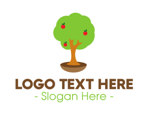 Tree - Apple Tree Farm logo design