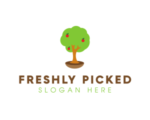 Apple Tree Farm logo design