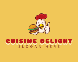 Chicken Burger Diner logo design