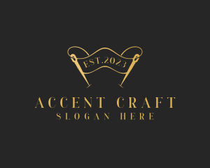 Dressmaking Needle Craft logo design