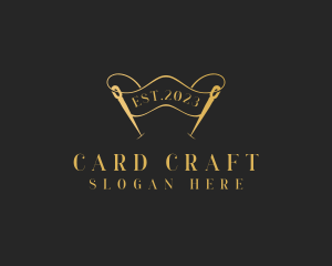 Dressmaking Needle Craft logo design