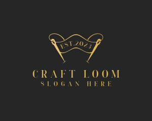 Dressmaking Needle Craft logo design