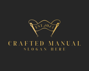 Dressmaking Needle Craft logo design