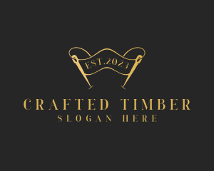 Dressmaking Needle Craft logo design