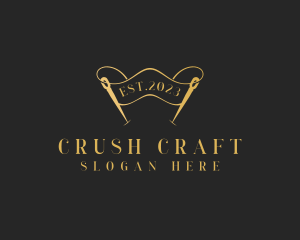 Dressmaking Needle Craft logo design