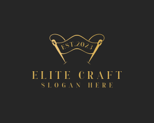 Dressmaking Needle Craft logo design