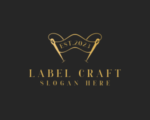 Dressmaking Needle Craft logo design