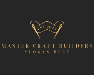 Dressmaking Needle Craft logo design