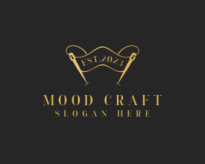 Dressmaking Needle Craft logo design