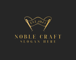 Dressmaking Needle Craft logo design