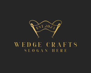 Dressmaking Needle Craft logo design