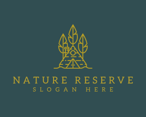 Forest Nature Cabin  logo design