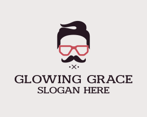 Hipster Glasses Face  logo