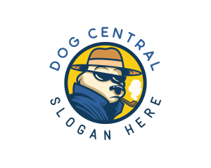 Detective Dog Canine logo design