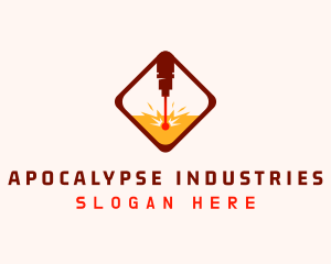 Industrial CNC Laser logo design