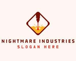 Industrial CNC Laser logo design