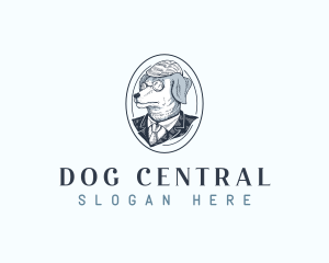 Animal Vintage Dog logo design