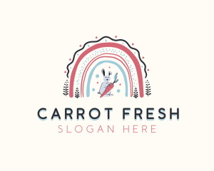 Bunny Carrot Rainbow logo