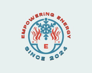 Fire Ice Ventilation logo design