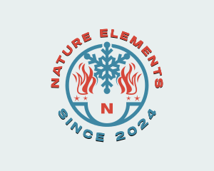 Fire Ice Ventilation logo design